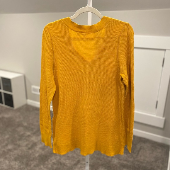 GAP Waffle Thermal Thin V Neck Fall Sweater - Picture 5 of 8
